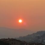 Un tramonto d'arancio ottobrino